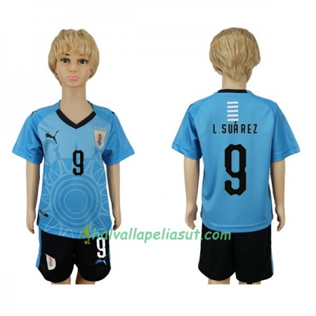 Jalkapallo Pelipaidat Uruguay L.Suarez 9 Lasten World Cup 2018 Kotipaita